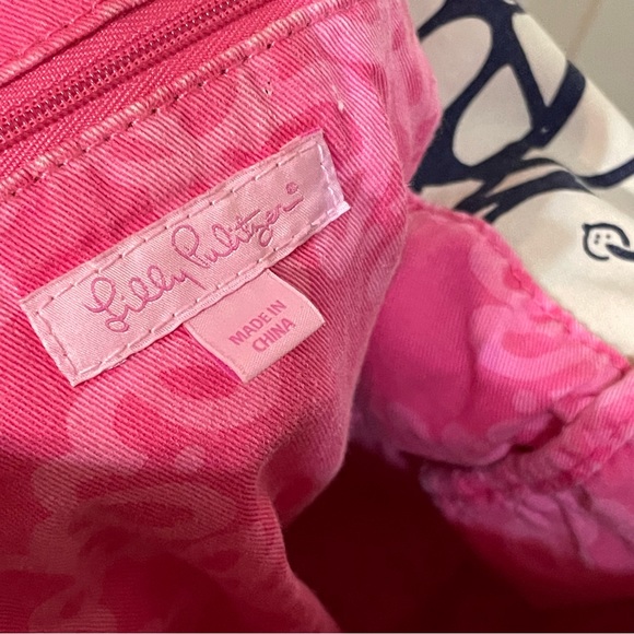 Lilly Pulitzer Boho Hobo Bag Purse Monkey Cocktail Cheers Shake It Up Rare Print - Picture 6 of 9